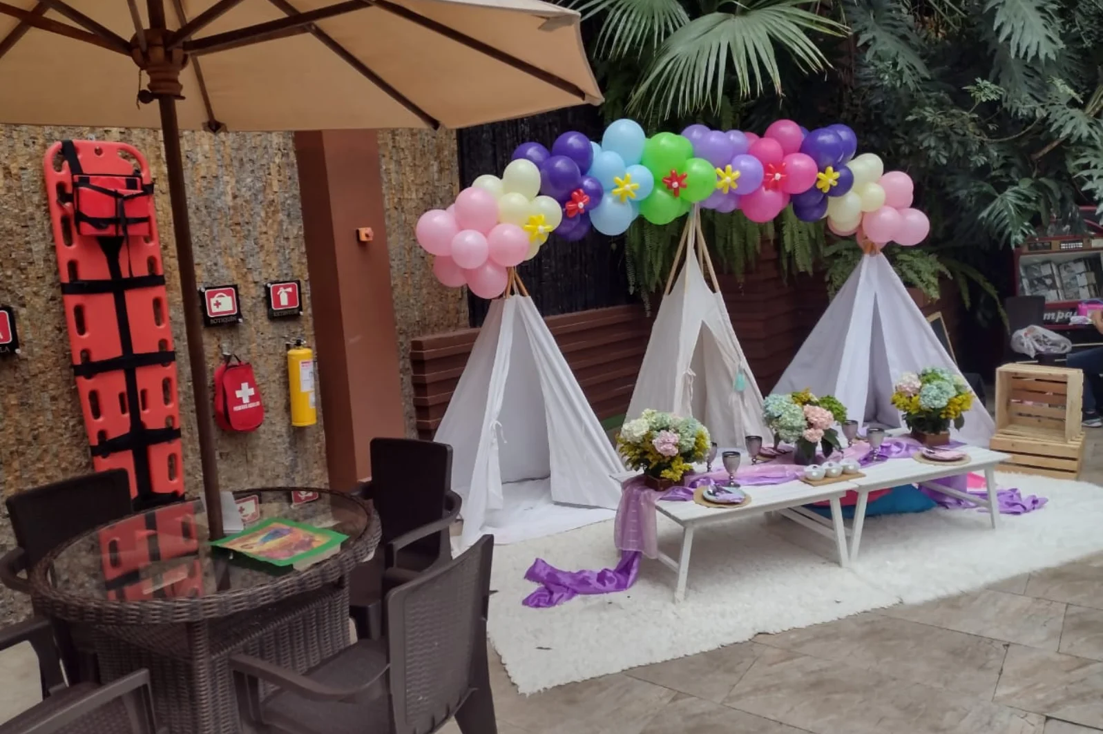 Cumpleaños para niños con piscina